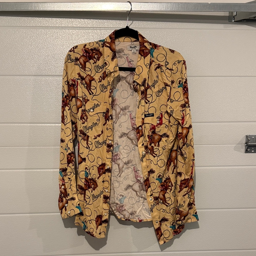 Wrangler Tan Graphic Women's Blazer